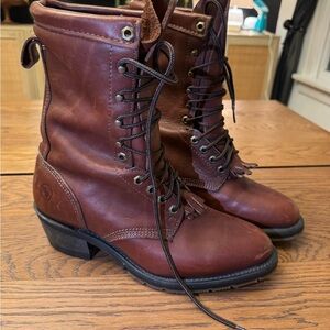 Double H Lace Up Work boots Gore-Tex Leather Moto Dryz Aeroglide